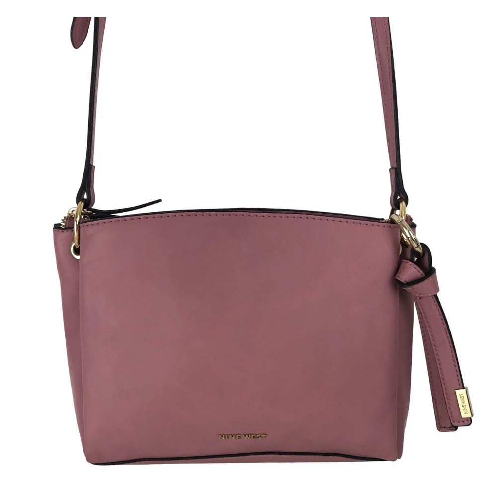 Nine West Womens Dusty Orchid Crossbody Purse Bag Purple - Picture 2 of 15